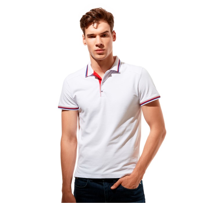 Рубашка-поло StanSalute, размер 54, цвет белый 