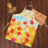 Фартук "Доляна" Тюльпаны, размер 60х70 см  - фото 5