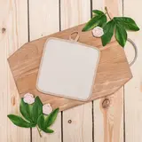 Прихватка полулён "Семья" 18х18 шелкография 