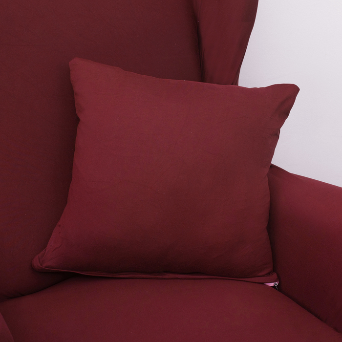 Чехол для мягкой мебели Collorista на кресло,наволочка 40*40 см в ПОДАРОК,бордовый 