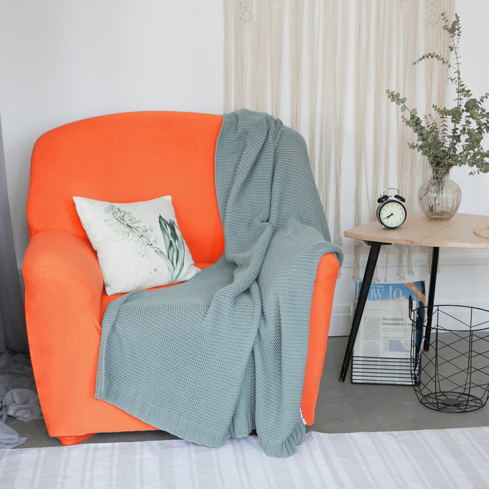 Чехол для мягкой мебели в детскую Collorista на кресло, наволочка 40х40 см в подарок, оранжевый 