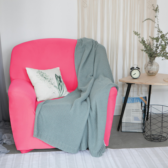 Чехол для мягкой мебели в детскую Collorista на кресло, наволочка 40х40 см в подарок, розовый 