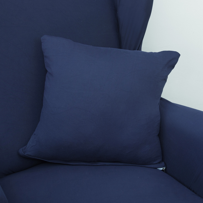 Чехол для мягкой мебели Collorista на кресло,наволочка 40*40 см в ПОДАРОК,тёмно-синий 