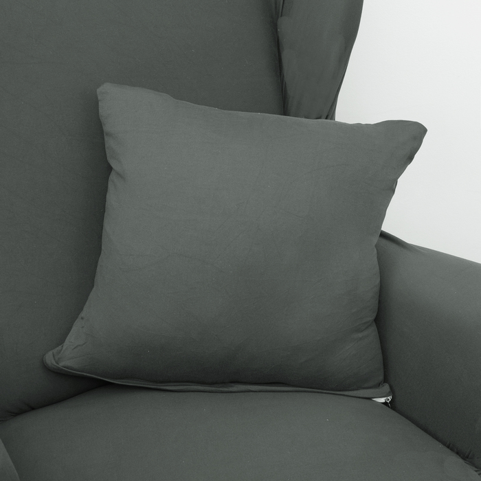 Чехол для мягкой мебели Collorista,3-х местный диван,наволочка 40*40 см в ПОДАРОК,серый 