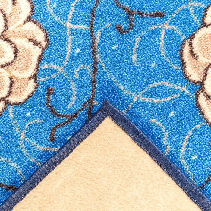 Ковер Вологда, размер 200х300 см, цвет синий, войлок 195 г/м 