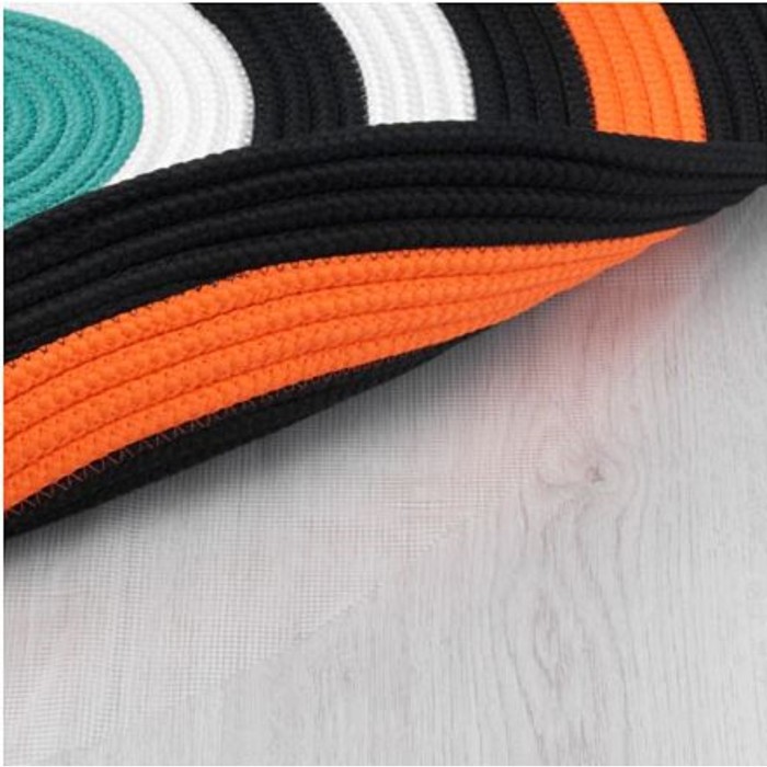 Ковёр ЛАТТО, размер 75х75 см, плетеный, цвет оранжевый  - фото 3