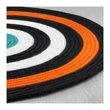 Ковёр ЛАТТО, размер 75х75 см, плетеный, цвет оранжевый  - фото 2