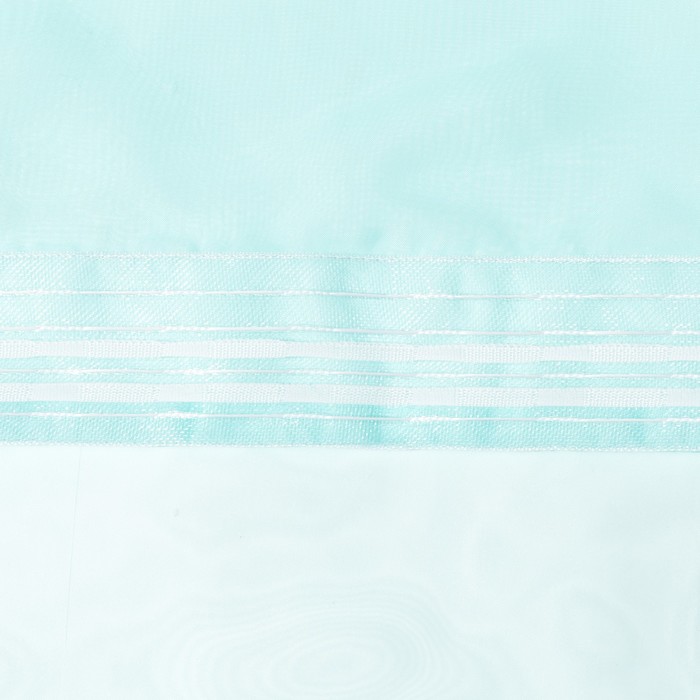 Тюль «Этель» 140×300 см, цвет морской, вуаль, 100% п/э 