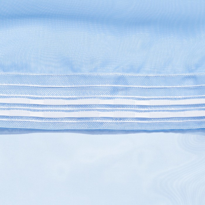 Тюль «Этель» 135×150 см, цвет небесно-голубой, вуаль, 100% п/э 