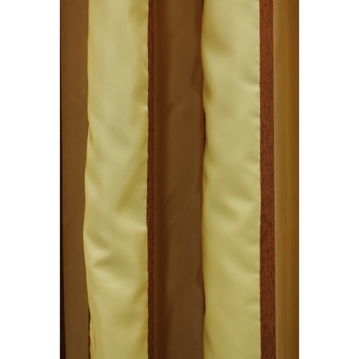 Портьера «Иветта», ш. 200 х в. 260 см, цвет золотисто-коричневый 