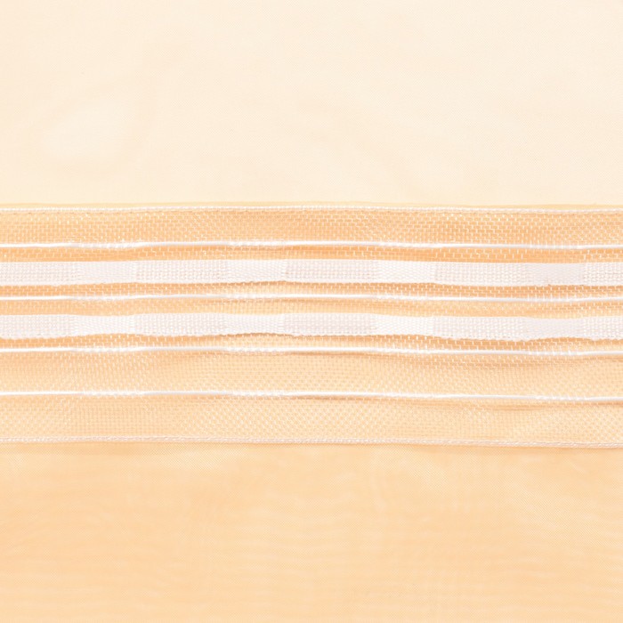 Тюль «Этель» 135×150 см, цвет бежевый, вуаль, 100% п/э 