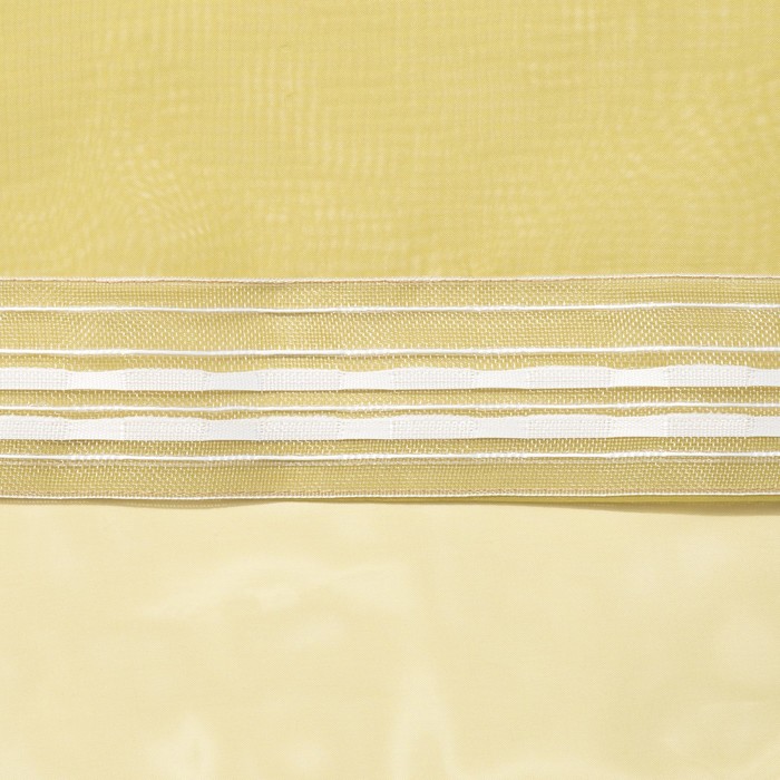 Тюль «Этель» 135×150 см, цвет оливковый, вуаль, 100% п/э 
