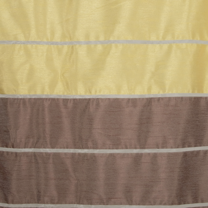 Тюль "Этель" 290х280 Гамма коричневый (горизонтальная полоса) б/утяжелителя, 100% п/э 