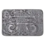 Коврик для ванной "Welcome", цвет серый  - фото 3