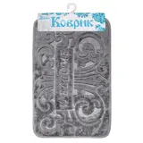 Коврик для ванной "Welcome", цвет серый  - фото 2