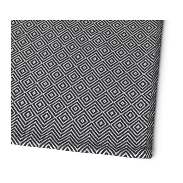 Дорожка на стол ГОДДАГ, размер 35 × 130 см, чёрный/белый 