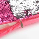 Наволочка декоративная Хамелеон 37×37 см, цвет серебро - магнолия, пайетки, 100%п/э  - фото 3