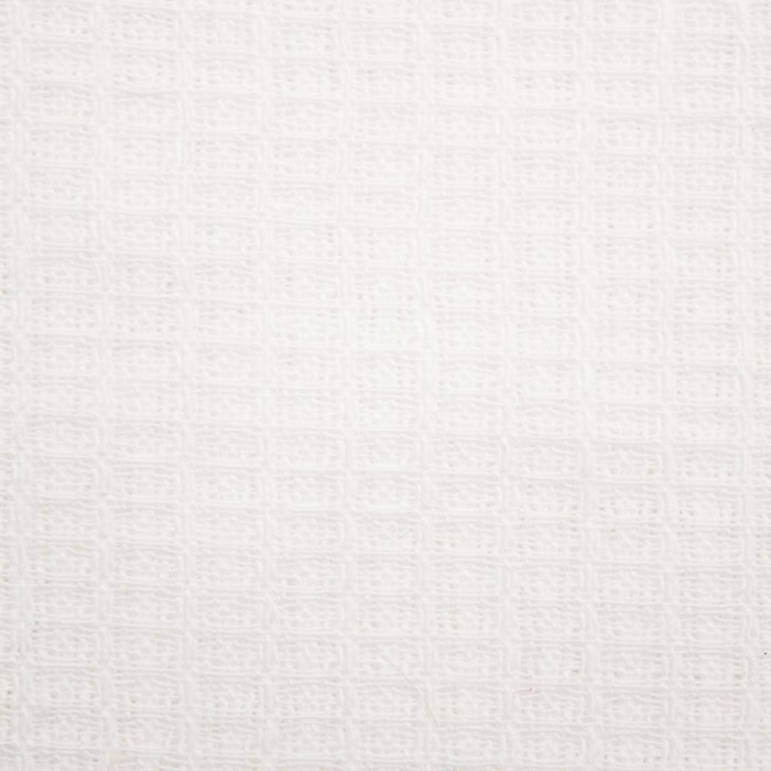 Полотенце вафельное однотонное "Доляна", цвет белый, 45х60± 3 см 