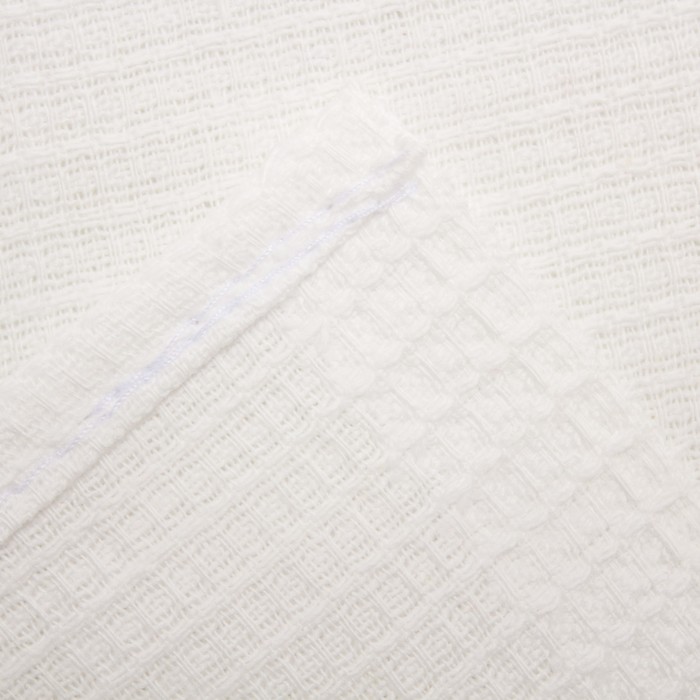 Полотенце вафельное однотонное "Доляна", цвет белый, 45х80± 3 см 