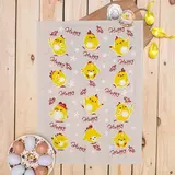 Полотенце полулён "Цыплята танцуют" 45х60 шелкография  - фото 3