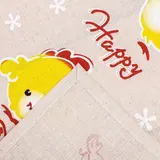 Полотенце полулён "Цыплята танцуют" 45х60 шелкография  - фото 2