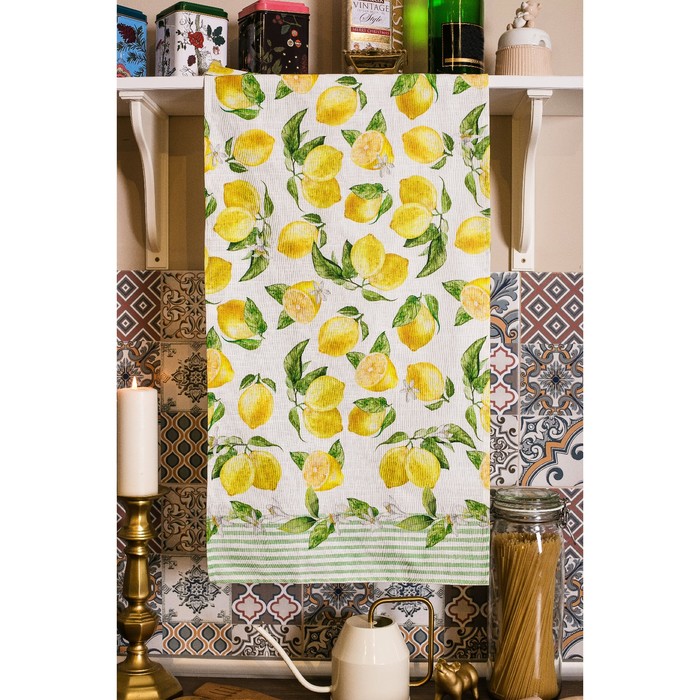 Полотенце "Этель" Лимоны 40х70 см, 100% хл, репс 190 гр/м2 