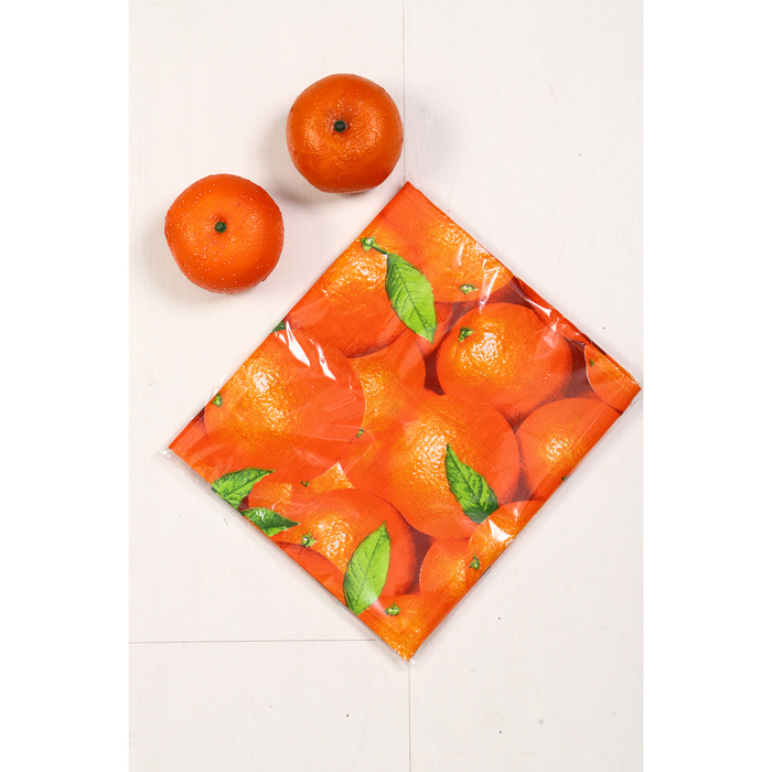 Полотенце Апельсин МИКС 45х60 см, рогожка 