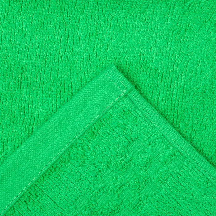 Полотенце Collorista "Ракушка" однотонное, цв. зелёный, 50*90 см, 400 гр/м2, хл 100% 