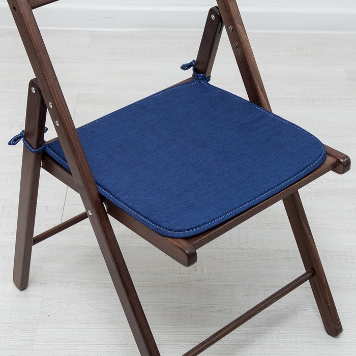 Подушка на стул «Этель» Сиеста 40х40, с завязками рогожка 160 г/м², 100% хлопок 