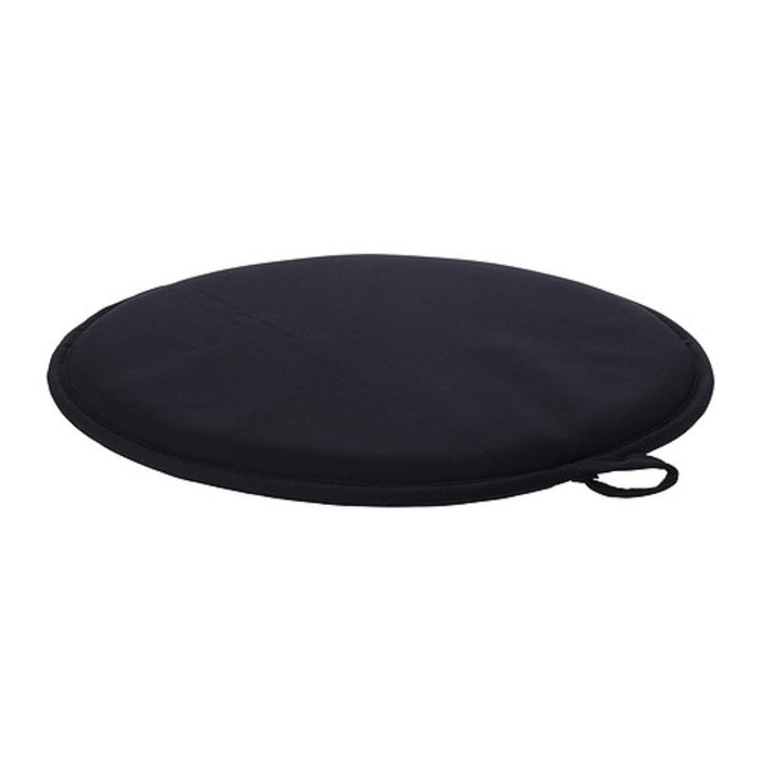 Подушка на стул ЦИЛЛА, диаметр 34 см, цвет чёрный 