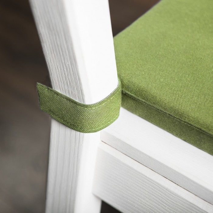 Комплект подушек для стула «Билли», размер 37 × 42 × 3 см - 2 шт, травяной 