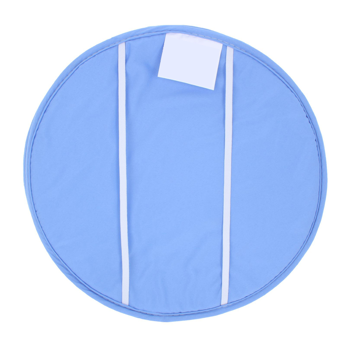 Набор круглых подушек на стул (2 шт.), диаметр 34 ± 2 см, цвет небесный 