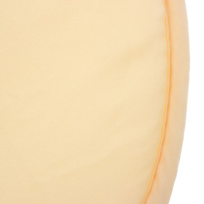 Набор круглых подушек на стул (2 шт.), диаметр 34 ± 2 см, цвет жёлтый 