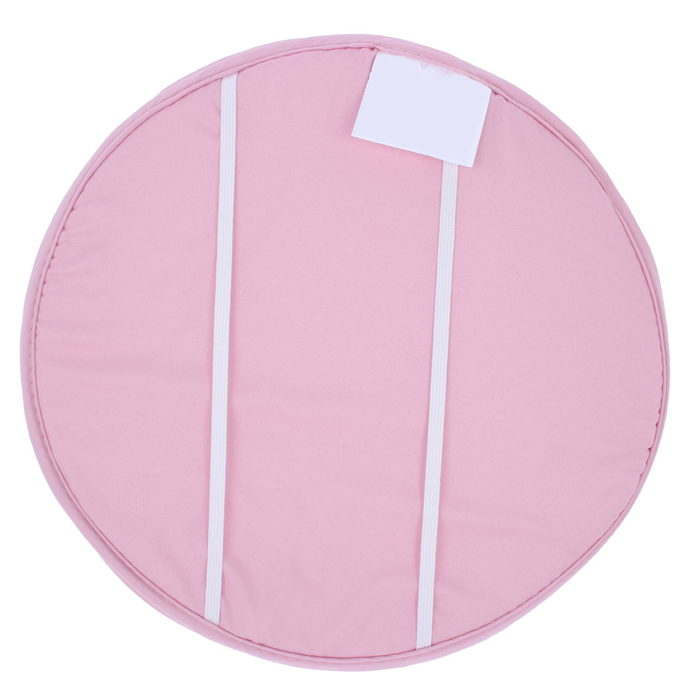 Набор круглых подушек на стул (2 шт.), диаметр 34 ± 2 см, цвет розовый 