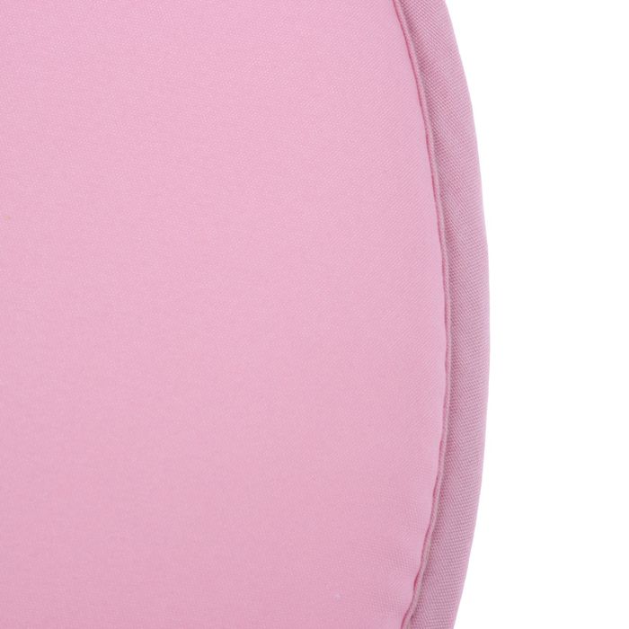 Набор круглых подушек на стул (2 шт.), диаметр 34 ± 2 см, цвет розовый 