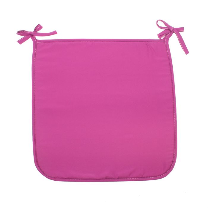Набор подушек на стул (2 шт.), размер 40х40 ± 2 см. с завязками, цвет Фиолетовый 