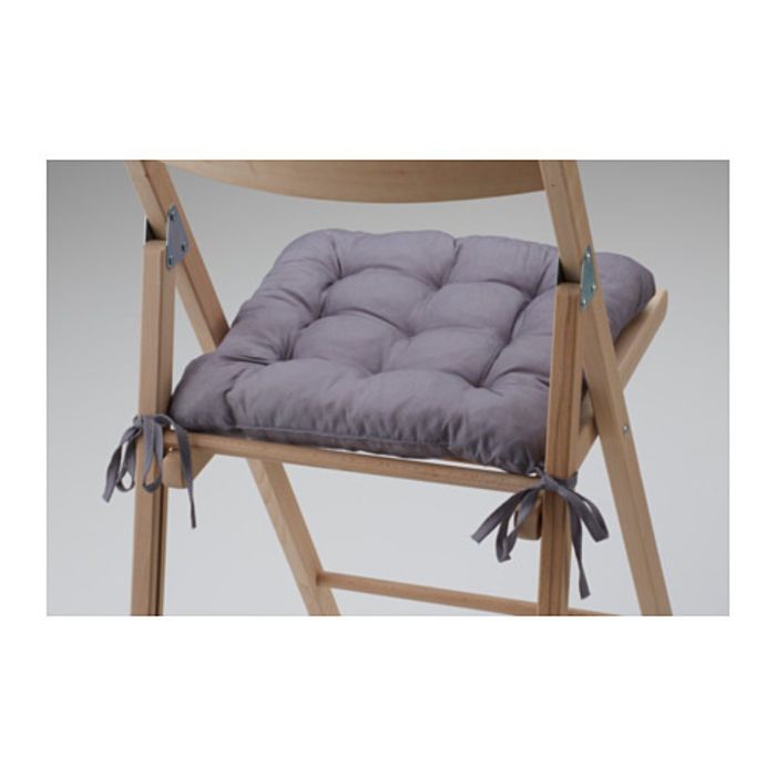 Подушка на стул, цвет серый ХЭЛЛЬВИ 