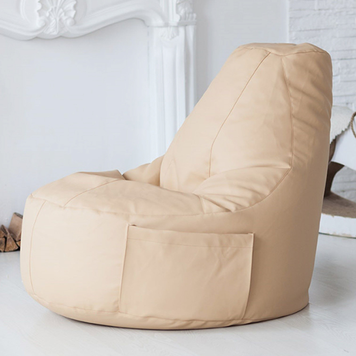 Кресло-мешок Comfort Creme, экокожа 