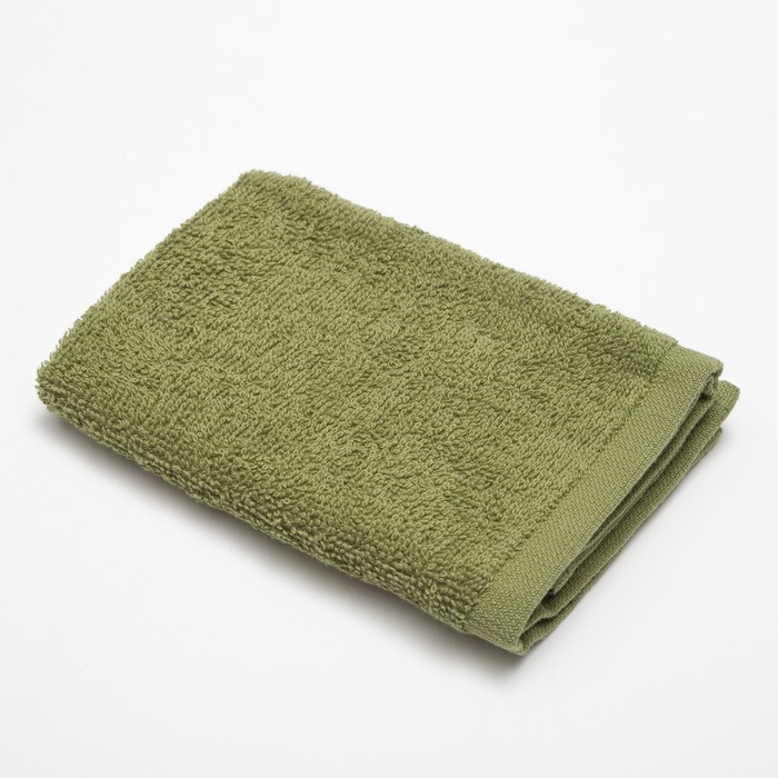 Полотенце махровое «Экономь и Я» 30×30 см темная зелень 100% хлопок, 340 г/м² 