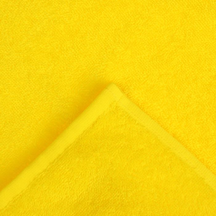 Полотенце махровое "Экономь и Я" 30х30 см жёлтый, 100% хлопок, 340 г/м2 
