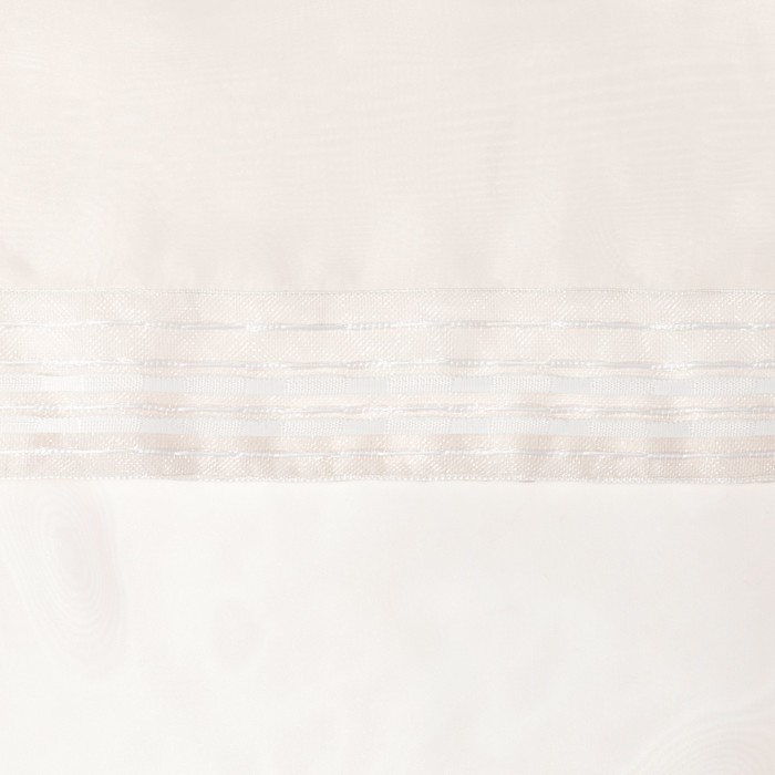 Тюль «Этель» 280×270 см, цвет молочный, вуаль, 100% п/э 