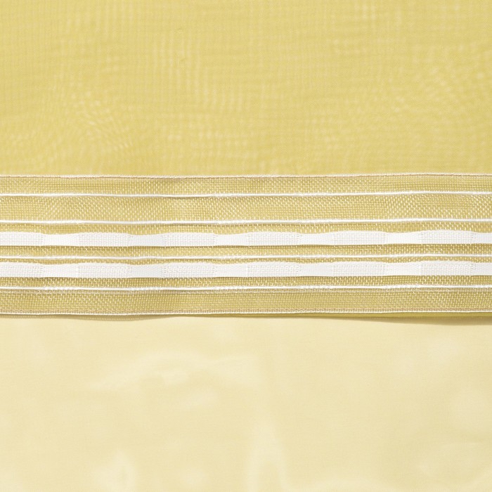 Тюль «Этель» 135×150 см, цвет оливковый, вуаль, 100% п/э 