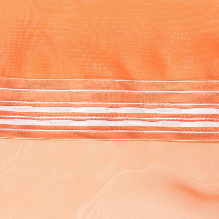 Тюль «Этель» 135×150 см, цвет терракотовый, вуаль, 100% п/э 