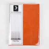 Тюль «Этель» 135×150 см, цвет терракотовый, вуаль, 100% п/э 