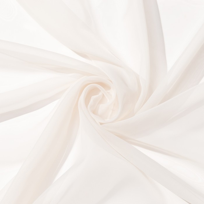 Тюль «Этель» 290×300 см, цвет молочный, вуаль, 100% п/э 