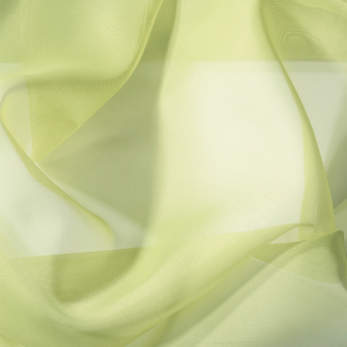 Штора вуаль однотонная 290х260 см, цвет светло-зелёный 