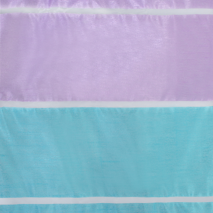 Тюль "Этель" 290х280 Гамма голубой (горизонтальная полоса) б/утяжелителя, 100% п/э 