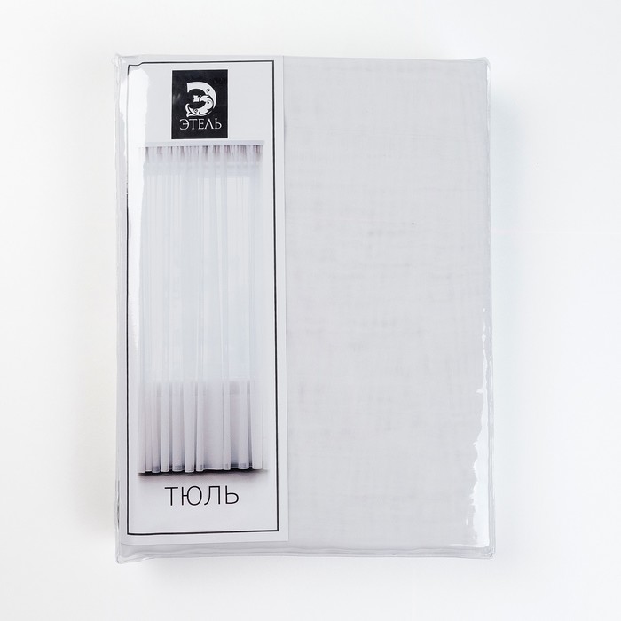 Тюль «Этель» 140×250 см, цвет белый, вуаль, 100% п/э 