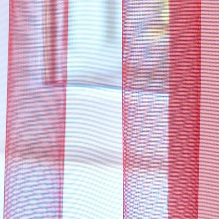Тюль Hohmann, размер 300х270 см, цвет бордовый, шторная лента 