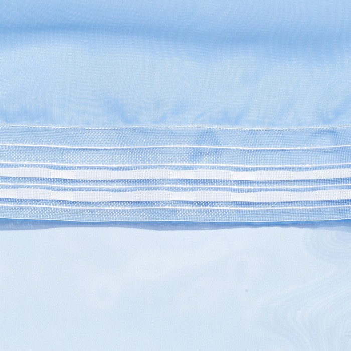 Тюль «Этель» 140×300 см, цвет небесно-голубой, вуаль, 100% п/э 